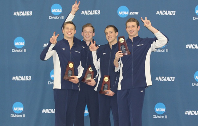 Emory 200 Freestyle Relay Wins National Title on Day Two
