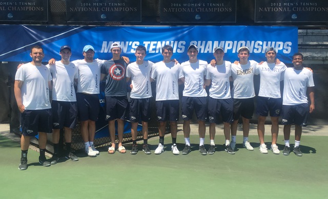Emory Men's Tennis Down North Carolina Wesleyan, 5-0, to Advance to NCAA Quarterfinals