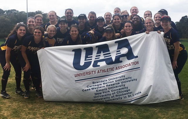 No. 4 Emory Softball Clinches UAA Title With 3-1 Win Over Washington University