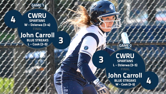 Spartans Win Early Affair, Fall in Second, in Doubleheader against John Carroll