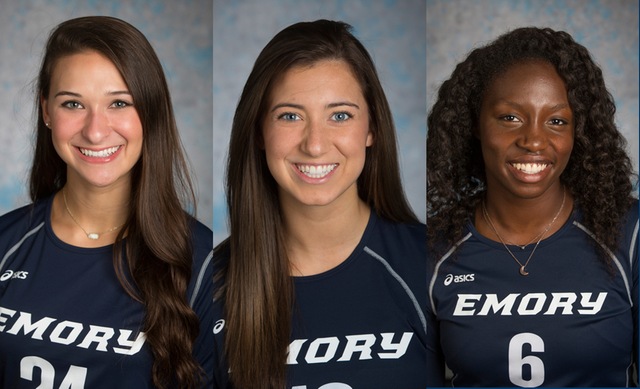 Emory Volleyball Trio Earn AVCA All-America Honors